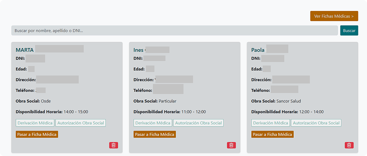 Medical Records Interface